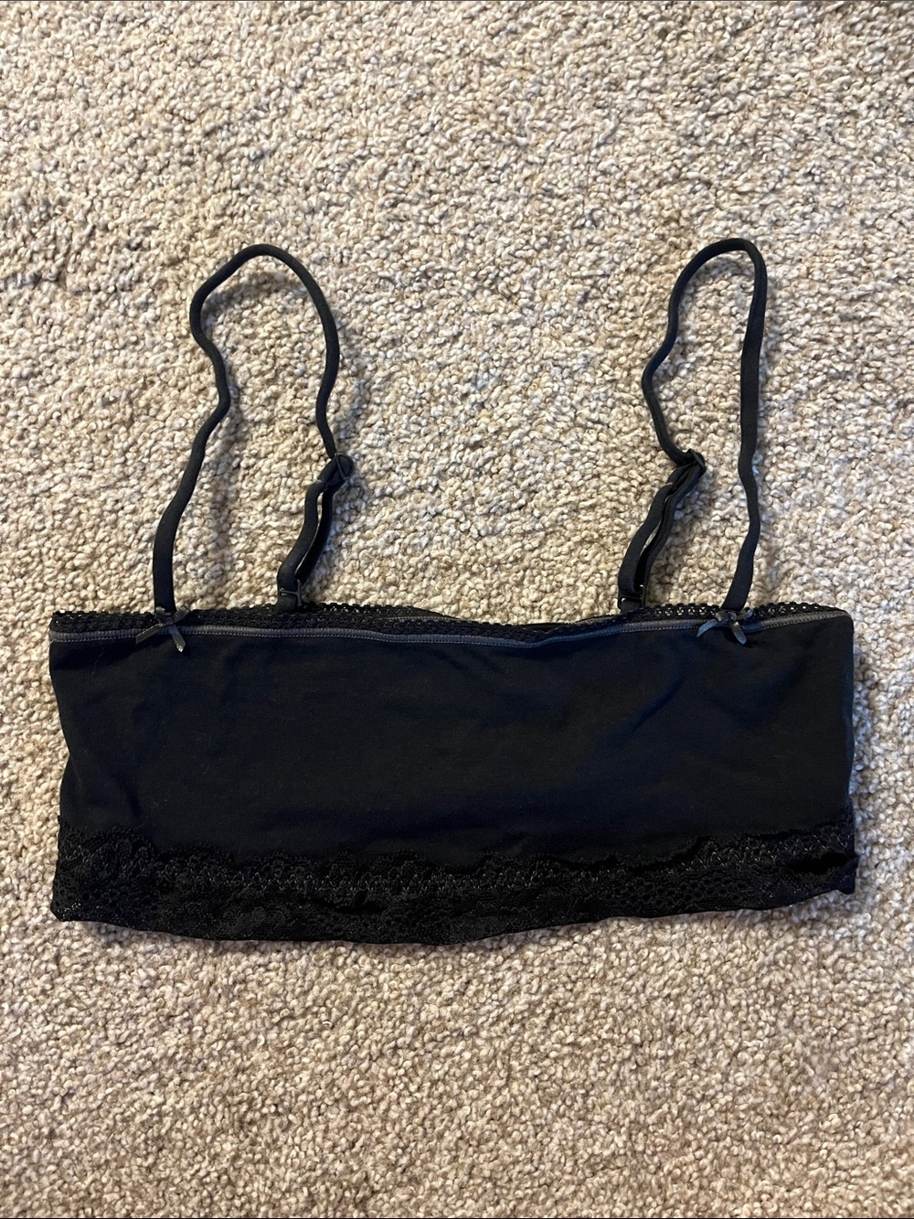 SKIMS Black Lace-Trim Bralette - Picture 3 of 4